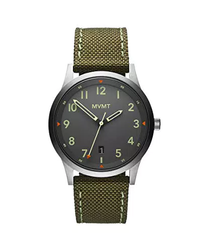 Mvmt Orologio Analogico al Quarzo da Uomo Con Cinturino In Nylon Verde - 28000014-D