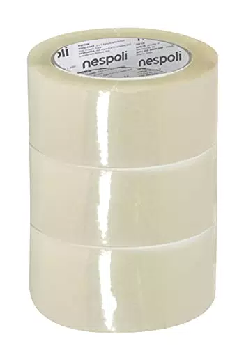 Nespoli Torre 3 Nastri da Imballo Trasparente 50mm x 66m