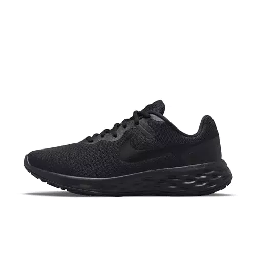 Nike Revolution 6, Scarpe de Gimnastica Donna, Nero Black Dark Smoke Grey