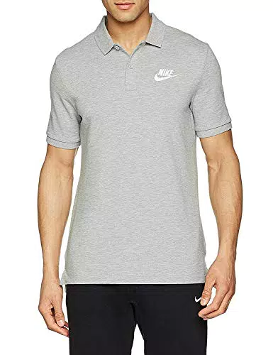 Nike Sportswear Matchup PQ, Polo Uomo, Dk Grey Heather/White