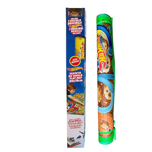 ODS-42022 Tappeto Hot Wheels da Tavolo, con Superficie Lavabile