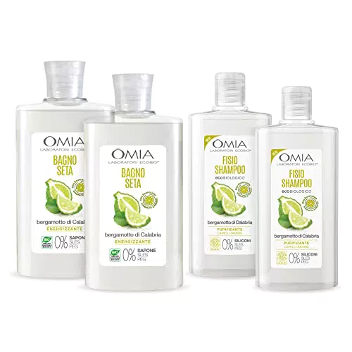 Omia, Fisio Shampoo e Bagnoschiuma con Olio di Bergamotto di Calabria