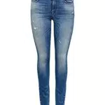 Only Jeans Donna skinny fit, Medium Blue Denim, 33W x 32L