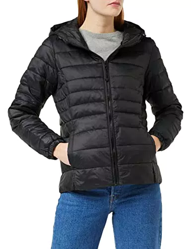 Only Short Quilted Jacket Giacca, Nero
