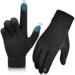Guanti Invernali Ciclismo con Touch Screen, L, nero