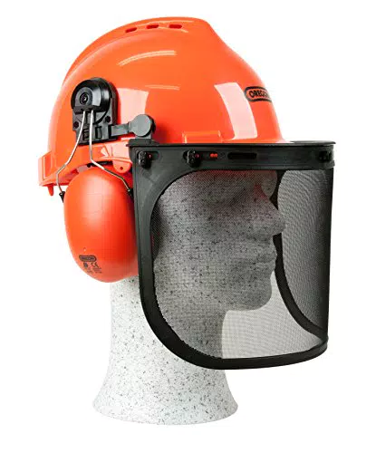 Oregon Yukon Casco di Sicurezza con Cuffie Antirumore e Visiera in Rete