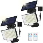 Osairous Lampe Solaire Exterieur 160LED, Luce Solare LED Esterno Con Sensore Di Movimento