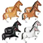 Palloncini A Forma Di Cavallo, Comius Sharp 8 Pezzi Palloncino Foil Cavallo in Alluminio Palloncini Festa a Tema Cavallo Decorazioni per Festa di Compleanno Baby Shower Cowboy