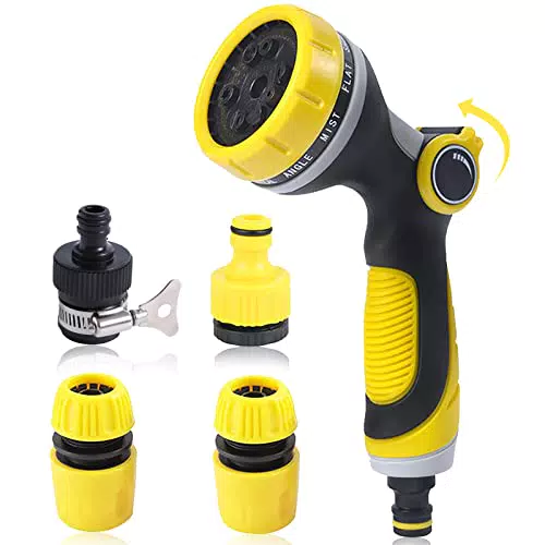 Palwin Pistola per Irrigazione, Acqua a Spruzzo con 10 Modalità Regolabili