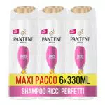 Pantene Shampoo Pro-V Ricci Perfetti, 6 confezioni