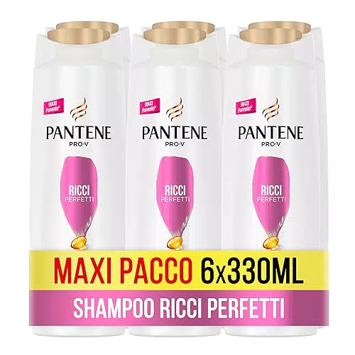 Pantene Shampoo Pro-V Ricci Perfetti, 6 confezioni