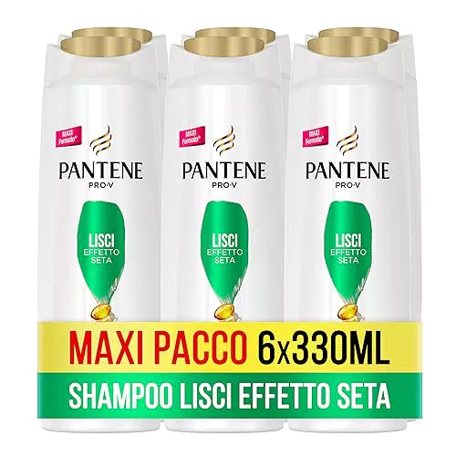 Pantene Shampoo Pro-V Lisci Effetto Seta, 6 confezioni