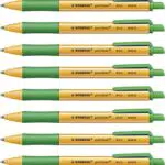 Penna a sfera Ecosostenibile - STABILO pointball - CO2 neutral - Confezione da 10 - Verde