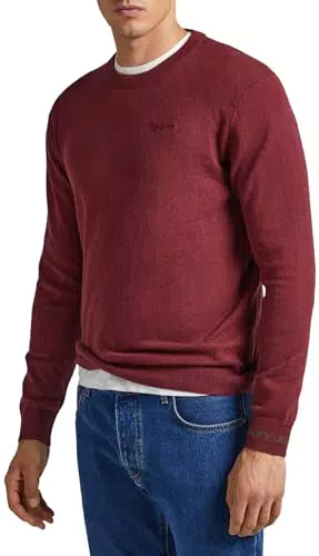 Pepe Jeans Andre Crew Neck, Maglione Uomo, Rosso, L