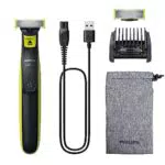 Philips OneBlade Original Hybrid Face - Regolabarba e rasoio elettrico 1 lama per il viso