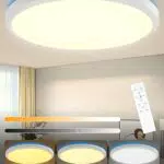 Plafoniera LED Dimmerabile, 36W Plafoniera LED Soffitto con Telecomando