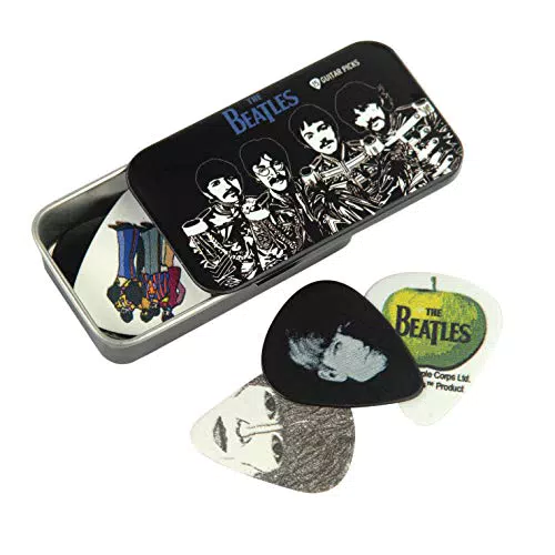 Planet Waves, Beatles Signature Scatola logo Sgt. Pepper con 15 Plettri per Chitarra