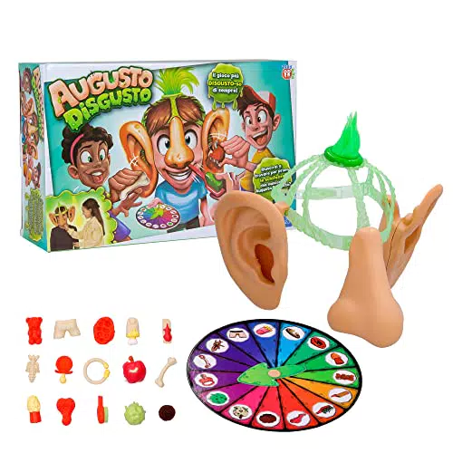 PLAY FUN BY IMC TOYS AUGUSTO DISGUSTO, Gioco divertente e risate assicurate; Trova le schifezze nascoste nelle orecchie e nel naso - Giocattolo per bambini e bambine +6 anni - Minimo 2 giocatori