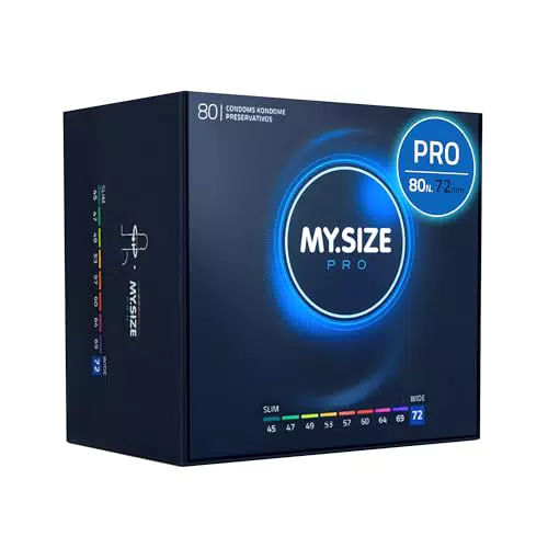 Preservativo MY.SIZE PRO misura 8, 72 mm, 80 pezzi - Ottima vestibilità per una taglia adatta a tutti