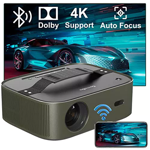 Proiettore 4K Supporto, GammaBai Vast Videoproiettore 5G/2.4G WiFi Bluetooth