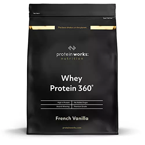 Proteine Whey 360 In Polvere, Vaniglia Morbida, Frullato Ad Alto Contenuto Proteico