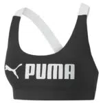 PUMA Reggiseno Fit Mid Impact, Top Intimo Donna, Black