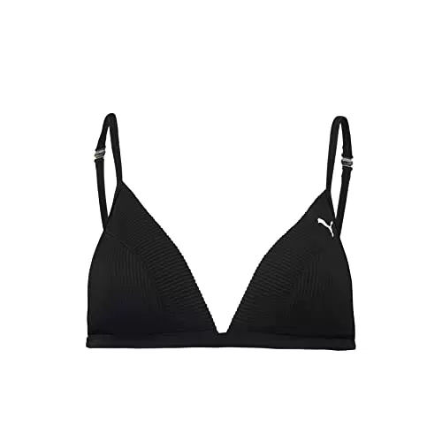 PUMA TRIANGLE T, Top Bikini, Donna, Nero, XL