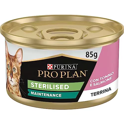 Purina Pro Plan Sterilised Patè Umido Gatto con Salmone e Tonno