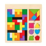 Puzzle di Legno per Bambini Tangram, Comius Sharp Montessori Regalo Educativo per Bambini e Adulti