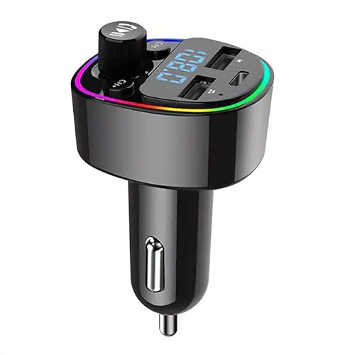 QUMOX Trasmettitore FM G67 Bluetooth 5.0 Caricabatterie USB doppio Accessori audio Lettore BT per auto