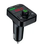 QUMOX Trasmettitore FM per auto Kit vivavoce Bluetooth per auto Lettore MP3 3.1A Ricarica rapida