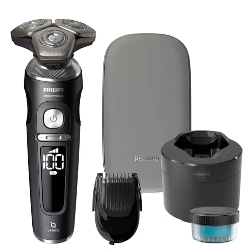 Rasoio elettrico Serie 9000 Prestige Wet & Dry con tecnologia SkinIQ