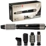 Remington, Spazzola ad aria, Ioni, Asciugacapelli, 4 accessori: testine ceramica e setole rigide