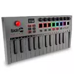 RockJam Go 25 Key USB & Bluetooth MIDI Keyboard Controller con 8 Drum Pad Retroilluminati