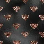 Rose Gold and Black Glam Composition Notebook - Small Ruled Notebook