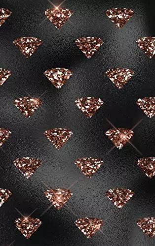 Rose Gold and Black Glam Composition Notebook - Small Ruled Notebook