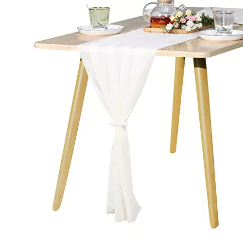 Runner da Tavola in Chiffon, Weinsamkeit Runner per La Tavola da Pranzo in Chiffon Table per Decorazioni