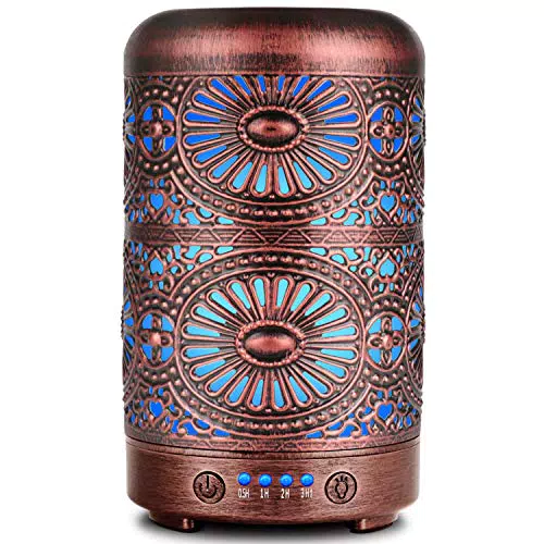 SALKING Diffusore di Oli Essenziali, 100ml Metallo Ultrasuoni Aromaterapia Diffusore