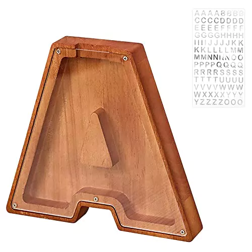 Salvadanaio a forma di maialino in legno personalizzato