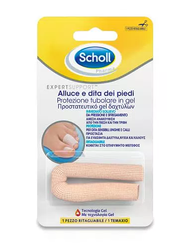 Scholl Protezione Tubolare in Gel per Alluce e Dita dei Piedi