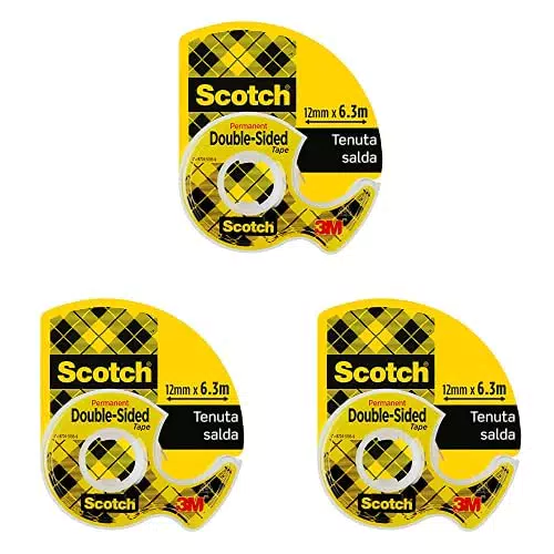 Scotch 3M Nastro Biadesivo con Dispenser in Chiocciola