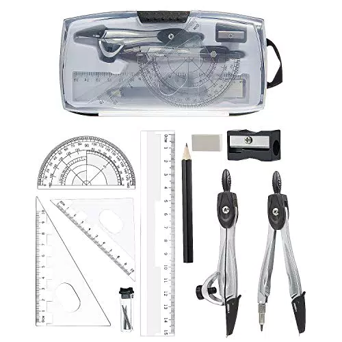 Set con Compasso, 10 Pezzi