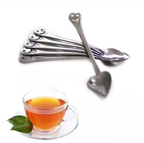 SET da18 cucchiaini da tè/caffè, in Acciaio Inossidabile Argento 11x2 cm