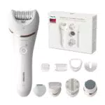 Set di bellezza epilatore Philips serie 9000 con rifinitore a penna per l'eliminazione dei peli