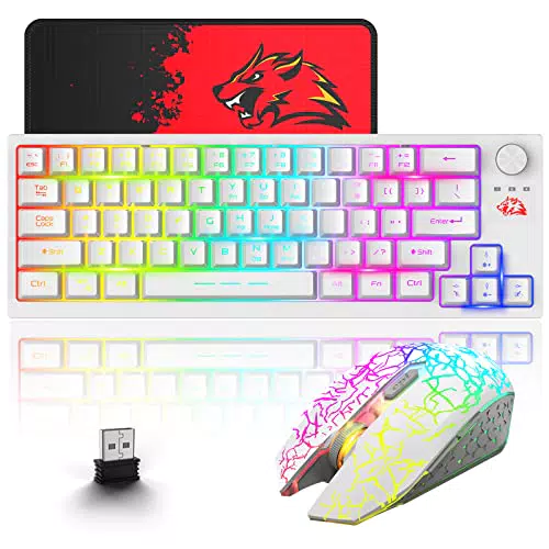 Set Tastiera e Mouse Wireless, bianco