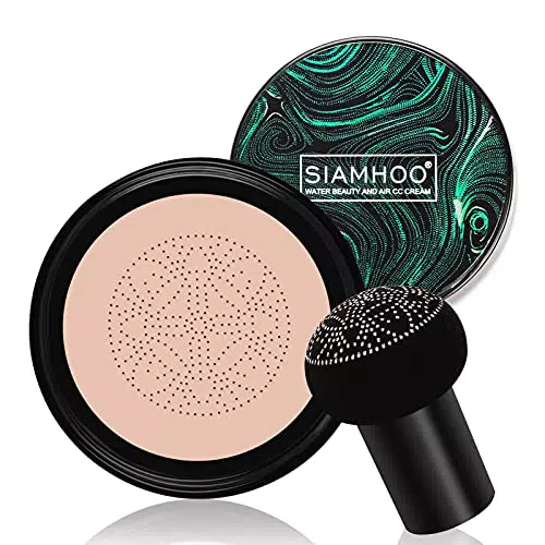 SIAMHOO Fondotinta CC Crema con Fungo Testa D'aria Cuscino Copertura Completa per Trucco impeccabile