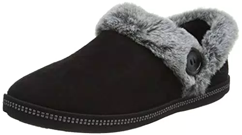 Skechers Cozy Campfire, Pantofole Donna, Nero