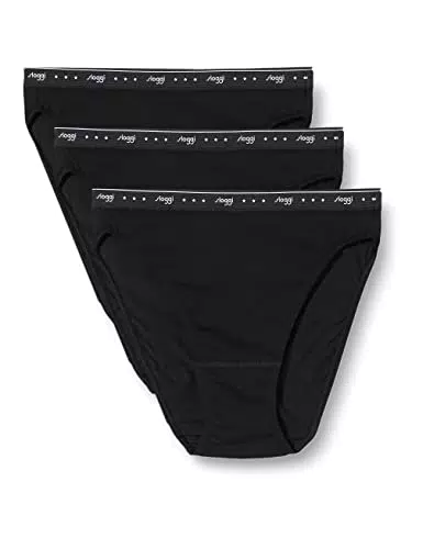 sloggi 24/7 100 H Tai 3P, Slip, Donna, Nero, 40