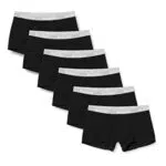 Sloggi Pantaloncini Retro (Pacco da 6) Uomo, nero, M
