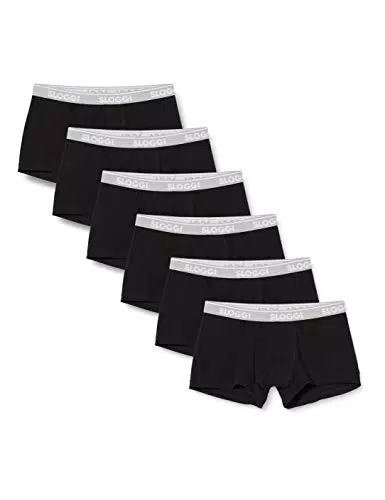 Sloggi Pantaloncini Retro (Pacco da 6) Uomo, nero, XL